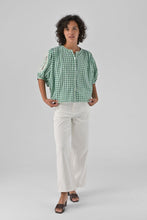Load image into Gallery viewer, Orfeo Adrian Check blouse with lace - CW CW