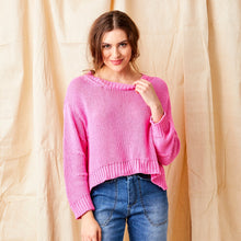 Load image into Gallery viewer, SUZY D Wolfie curved hem cotton knit Pink - CW CW