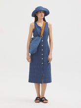 Load image into Gallery viewer, Nice Things Striped indigo dress Blue

