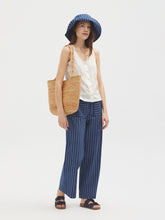 Load image into Gallery viewer, Nice Things Striped Indigo trousers Blue
