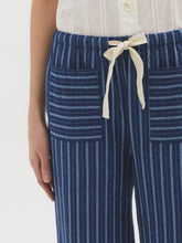 Load image into Gallery viewer, Nice Things Striped Indigo trousers Blue

