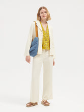Load image into Gallery viewer, Nice Things Blanket flower print crinkle blouse Yellow
