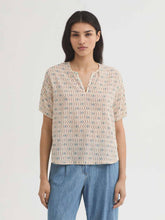 Load image into Gallery viewer, Nice things Hellenic waves print top Ecru - CW CW