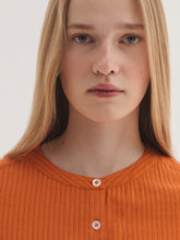 Load image into Gallery viewer, Nice things Pinstripe shirt Light Rust - CW CW