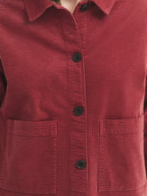 Load image into Gallery viewer, Nice Things Utility corduroy jacket Dark Pink