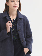 Load image into Gallery viewer, Nice Things Boiled wool boucle classic jacket Smokey Cobalt Blue