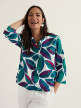 Load image into Gallery viewer, Seasalt Watercolour sketch cotton blouse Lily Leaf chalk