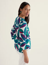 Load image into Gallery viewer, Seasalt Watercolour sketch cotton blouse Lily Leaf chalk