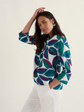 Load image into Gallery viewer, Seasalt Watercolour sketch cotton blouse Lily Leaf chalk