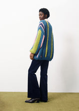 Load image into Gallery viewer, FRNCH Lobelia Chunky vertical stripe cardigan Multicolour