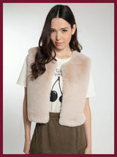 Load image into Gallery viewer, Nooki Edelweiss faux fur gilet Mink