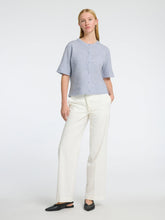 Load image into Gallery viewer, Selected Lulu short sleeved cardigan Cashmere Blue