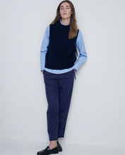 Load image into Gallery viewer, Yerse Tie side knitted tank Dark Navy