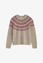 Load image into Gallery viewer, Seasalt Port Kinnis merino jumper Shingle Bay Dark Rose Mix