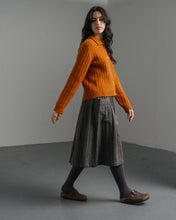 Load image into Gallery viewer, Bibico Nora pinstripe skirt Black Grey pinstripe