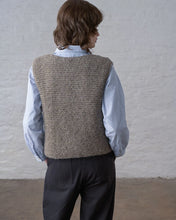 Load image into Gallery viewer, Bibico Elaine hand knit waistcoat Nutmeg