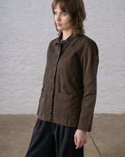 Load image into Gallery viewer, Bibico Marcia relaxed pinstripe jacket Cocoa Stripe