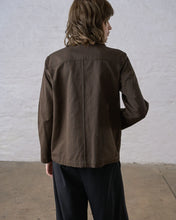 Load image into Gallery viewer, Bibico Marcia relaxed pinstripe jacket Cocoa Stripe