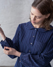 Load image into Gallery viewer, Bibico Jolene textured casual shirt Blue stripe