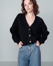 Load image into Gallery viewer, Grace & Mila Nacho cropped cardigan Marine