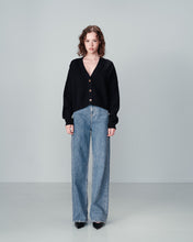 Load image into Gallery viewer, Grace & Mila Nacho cropped cardigan Marine