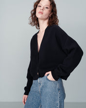 Load image into Gallery viewer, Grace & Mila Nacho cropped cardigan Marine