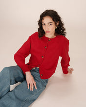 Load image into Gallery viewer, Grace & Mila Sanders cropped cardigan Rouge