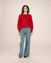 Load image into Gallery viewer, Grace & Mila Sanders cropped cardigan Rouge