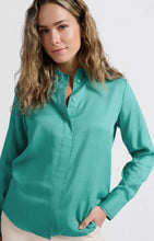Load image into Gallery viewer, YAYA Classic Lyocell shirt Lagoon Blue