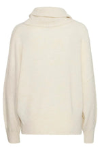 Load image into Gallery viewer, Ichi Kamara soft roll neck knit cloud Dancer