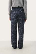 Load image into Gallery viewer, Part Two Maj printed trouser Dark Navy Leopard