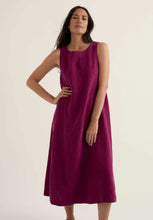 Load image into Gallery viewer, Seasalt Cresting Waves linen dress Dark Freesia - CW CW