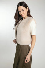 Load image into Gallery viewer, Nooki Edelweiss faux fur gilet Mink