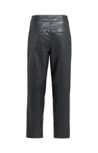 Load image into Gallery viewer, YAYA Faux leather carrot fit trousers Hole Black