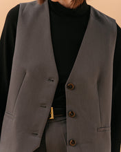 Load image into Gallery viewer, Grace & Mila Loki tailored waistcoat Anthracite
