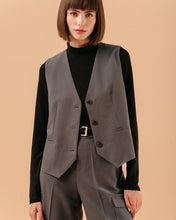 Load image into Gallery viewer, Grace & Mila Loki tailored waistcoat Anthracite