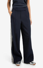 Load image into Gallery viewer, YAYA High waist trousers with side stripes Inkwell Blue