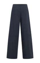 Load image into Gallery viewer, YAYA High waist trousers with side stripes Inkwell Blue