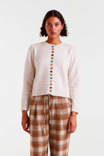 Load image into Gallery viewer, Compañia Fantastica Multi colour button cardigan Ecru