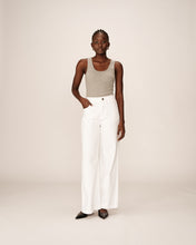 Load image into Gallery viewer, Grace & Mila James cotton flared jeans White