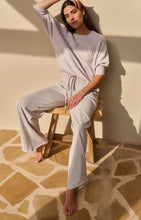 Load image into Gallery viewer, YAYA Jersey wide leg knitted trousers with feature drawcord Temple Gray - CW CW
