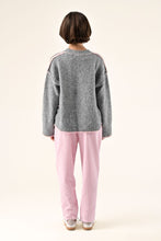 Load image into Gallery viewer, Orfeo Roisin wrap front knit Grey Pink - CW CW