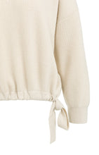 Load image into Gallery viewer, YAYA Hem tie detail sweater Beige Melange - CW CW