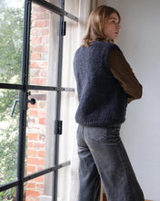 Load image into Gallery viewer, Bibico Mira hand knit cable pocket waistcoat Navy
