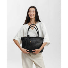 Load image into Gallery viewer, Biba Perkins PER1L woven leather shoulder bag Black