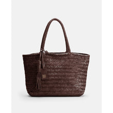 Load image into Gallery viewer, Biba Perkins PER1L woven leather shoulder bag Dark Brown