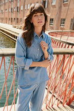 Load image into Gallery viewer, Part Two Emmarose lyocell casual shirt Light Blue Denim