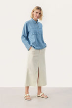 Load image into Gallery viewer, Part Two Emmarose lyocell casual shirt Light Blue Denim
