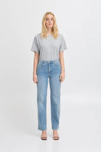Load image into Gallery viewer, Ichi Twiggy straight leg jean Light Blue