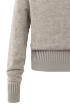 Load image into Gallery viewer, YAYA Double rib detail cardigan Brownish Grey